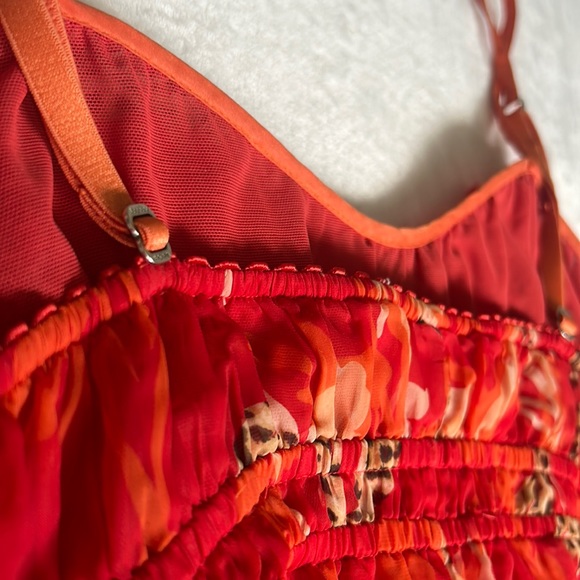 Y2K Victoria’s Secret very sexy lingerie gown red animal print mesh cami slip Lg - Picture 10 of 10